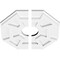 Ekena Millwork Logan Architectural Grade PVC Contemporary Ceiling Medallion, Two Piece, 12"OD x 3"ID x 4"C x 1"P CMP12LG2-03000 - alternate 3